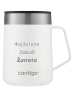Kubki termiczne - Kubek termiczny z grawerem Contigo Streeterville 420 ml - Biały - miniaturka - grafika 1