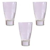 Kubki - KUBEK SZKLANKA SZKLANKI DO NAPOJÓW 370 ml ZESTAW KOMPLET 3 szt - miniaturka - grafika 1