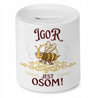 Skarbonki - Skarbonka dla Igora na Urodziny Idealny Prezent z Nadrukiem ze Zdjęciem - miniaturka - grafika 1