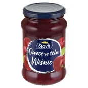 Owoce w puszkach i słoikach - Stovit Owoce w żelu wiśnie 410 g - miniaturka - grafika 1