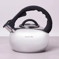 Czajniki na gaz - Kamille CZAJNIK STALOWY Z GWIZDKIEM INDUKCJA 2,8L GAZ 0687 - miniaturka - grafika 1