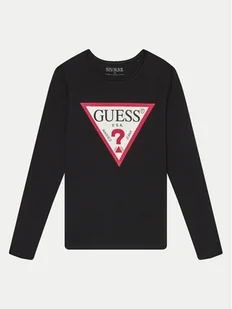 Guess Bluzka J2YI50 K6YW1 Czarny Regular Fit - Bluzki damskie - miniaturka - grafika 1
