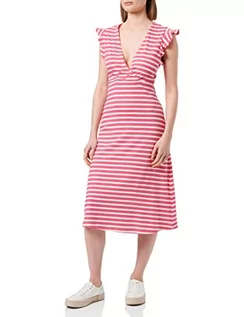 Sukienki - ONLY ONLMAY S/L WRAP Dress Box JRS sukienka midi, Shocking Pink, S, Shocking Pink, S - grafika 1