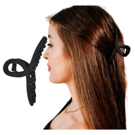 Ozdoby do włosów - Klamra do Włosów Czarna Długa Spinka Francuska Matowa Lekka i Wytrzymała - miniaturka - grafika 1