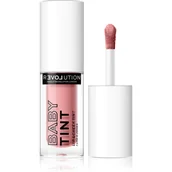 Błyszczyki do ust - Makeup Revolution Baby Tint Relove Lip & Cheek Tint) 1,4 ml Cień Rose) - miniaturka - grafika 1