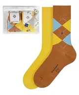 Skarpetki damskie - Burlington Mężczyźni Skarpety Travel Pouch M SO Trwała Organiczna Bawełna z wzorem 2 Pak, Wielokolorowy (Sortiment 0040), 40-46 - miniaturka - grafika 1