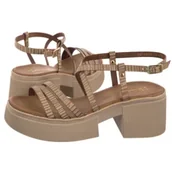 Sandały damskie - Sandały Złote 06990-25/00-0 (MA1381-b) Maciejka - miniaturka - grafika 1