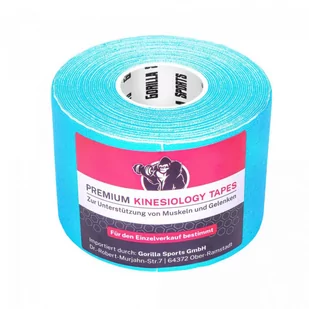 Taśma kinezjologiczna 5 cm błękitna 101066-00030-0053 - Gumy, taśmy, ekspandery - miniaturka - grafika 1