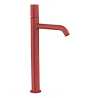 Baterie umywalkowe - Bateria umywalkowa nablatowa Tres Study czerwony połysk 26130801TRO - miniaturka - grafika 1