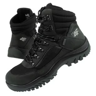 Buty trekkingowe 4F M OBMH253 22S czarne - Buty sportowe męskie - miniaturka - grafika 1