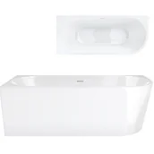 Wanny - Wanna narożna przyścienna 150 cm Intero Corsan Lewa korek klik-klak biały - miniaturka - grafika 1