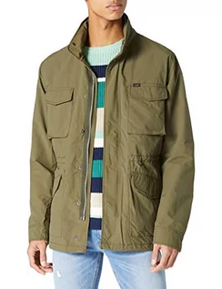 Kurtki męskie - Lee Męska kurtka Field Jacket, olive green, S - grafika 1
