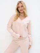 Bluzy damskie - Mohito - Kremowa bluza - beżowy - miniaturka - grafika 1