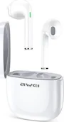 Słuchawki - Awei T28 TWS (AWEI050WHT) Białe - miniaturka - grafika 1