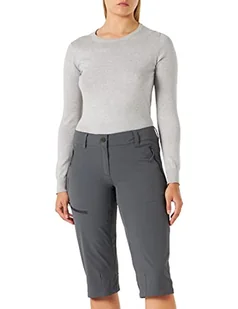 Schöffel Caracas2 damskie spodnie trekkingowe z elastycznego materiału, wszechstronne spodnie outdoorowe z optymalnym dopasowaniem i praktycznymi kieszeniami, szare (szare), 48 12407 - Spodnie damskie - miniaturka - grafika 1