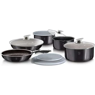 Berlinger Haus Zestaw garnków Click&Cook BH-6910 CARBON PRO 6910 - Zestawy garnków i patelni - miniaturka - grafika 1