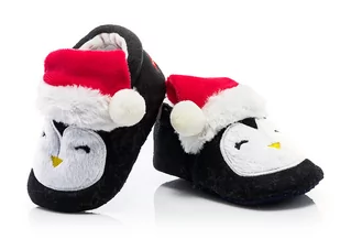 Buciki świąteczne dla niemowlaka prezent 0-6 m. - Buty dla dziewczynek - miniaturka - grafika 1