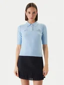 Swetry damskie - Morgan Sweter 261-MSOFI Błękitny Slim Fit - miniaturka - grafika 1