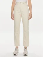 Spodnie damskie - Calvin Klein Jeansy K20K206573 Écru Slim Fit - miniaturka - grafika 1