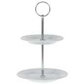 Tace i patery - Orion Patera 2-piętrowa na ciastka ciasta porcelanowa 150170 - miniaturka - grafika 1