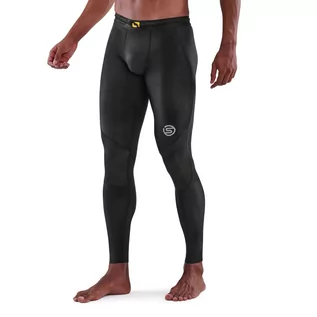 Spodnie sportowe męskie - SKINS Legginsy termoaktywne Series-3 Black L - grafika 1