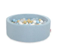 Suche baseny - Suchy basen minky H-30 cm z piłkami 300szt. - misty blue - miniaturka - grafika 1