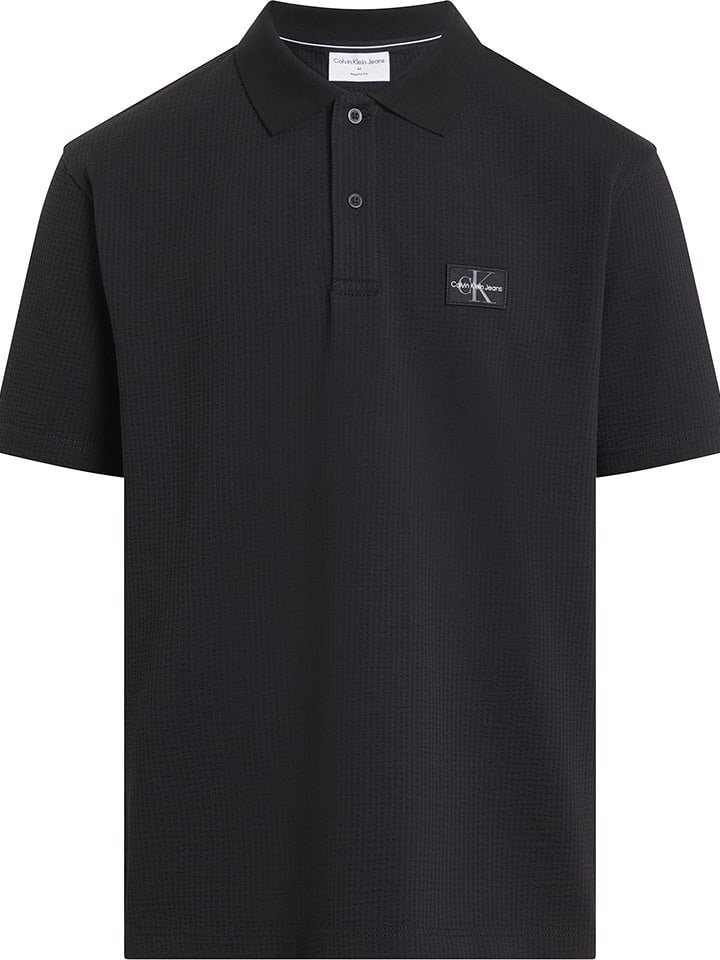 Calvin Klein Koszulka polo w kolorze czarnym