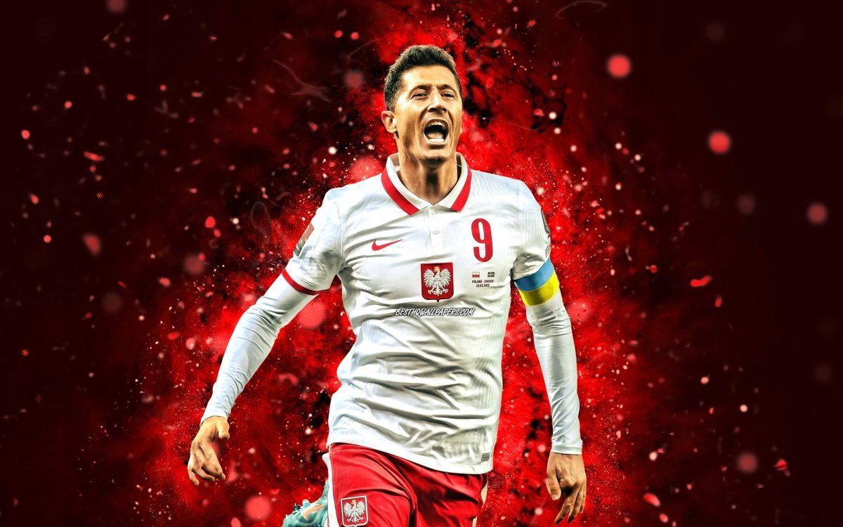 PODKŁADKA POD MYSZ Nadruk 22x18 cm Robert Lewandowski Fc Barcelona Prezent