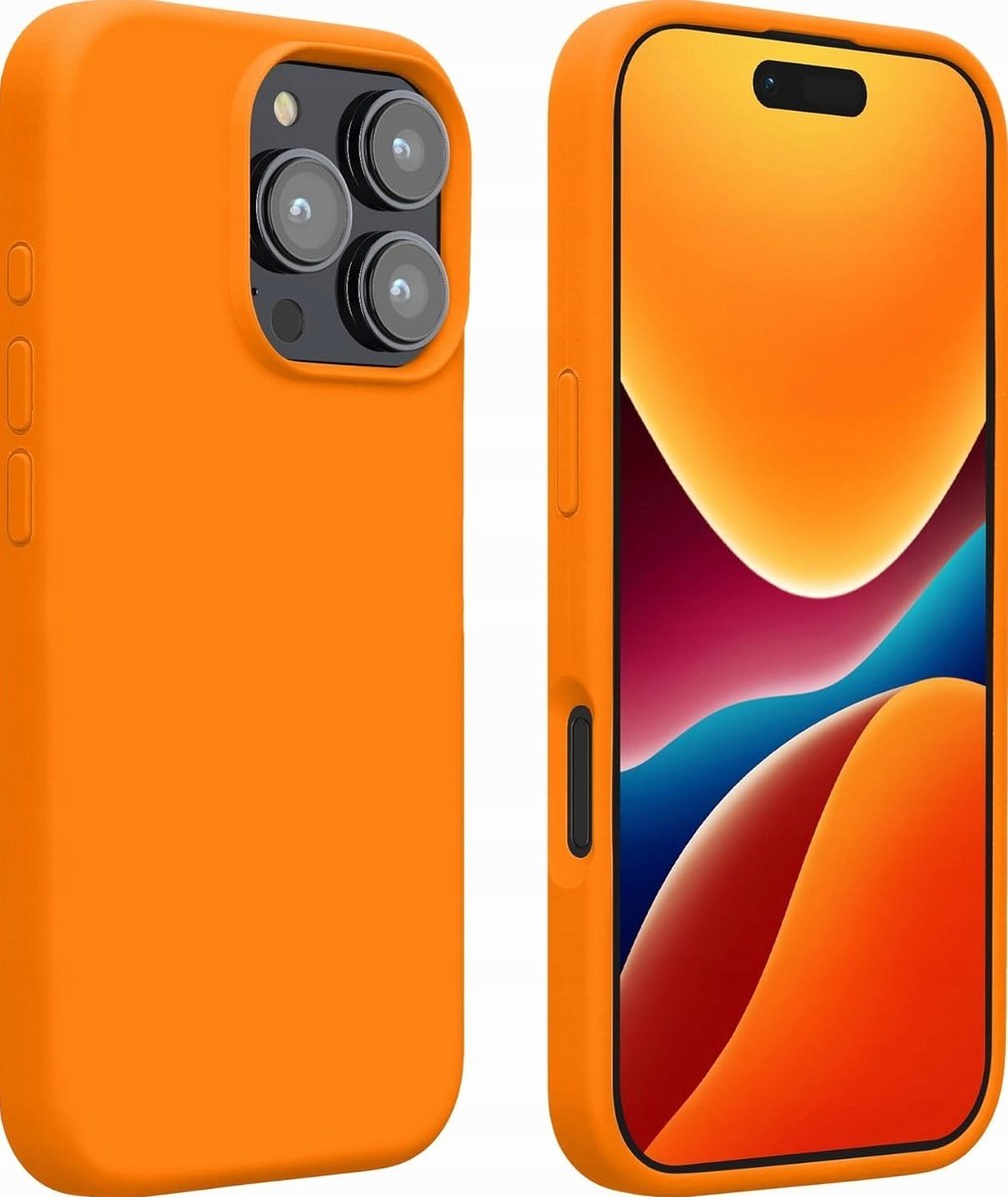 ETUI TELEFON SILIKONOWE 30G POMARAŃCZOWE ANTYPOŚLIZGOWE MATOWE OBUDOWA ETUI