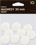 Magnesy - Grand Magnes 30mm biały 10szt - miniaturka - grafika 1