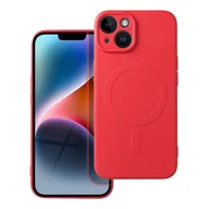 Etui i futerały do telefonów - OEM Futerał Silicone mag cover do iphone 14 czerwony - miniaturka - grafika 1