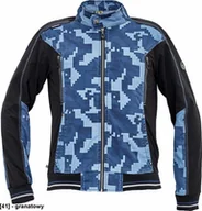 Odzież robocza - CERVA NEURUM CAMOUFLAGE kurtka - męskia kurtka robocze ze stójką, 4 kieszenie, elastyczny materiał Trifibetex, nadruk moro, odblaski - granatowy 62 - miniaturka - grafika 1