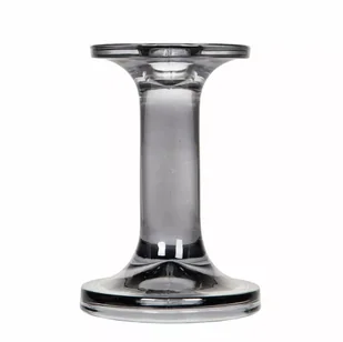 ŚWIECZNIK KANDELABR SZARY szklany dodatek do salonu sypialni wys. 13cm - Świeczniki ŚWIECZNIK KANDELABR SZARY szklany dodatek do salonu sypialni wys. 13cm - Świeczniki - miniaturka - grafika 1
