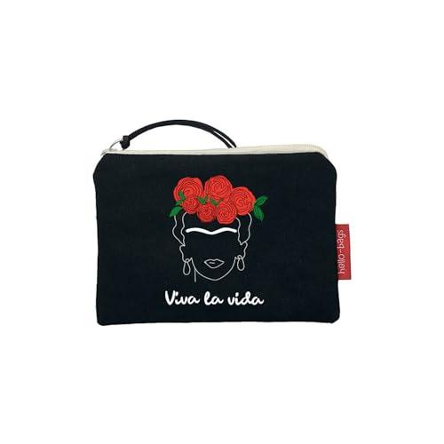 hello-bags. Torebka na monety/portfel/etui na karty na karty na zewnątrz: 100% bawełna z zamkiem błyskawicznym i wewnętrzną podszewką. W zestawie koperta na prezent. Model: 