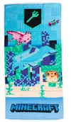 Ręczniki - Ręcznik Kąpielowy Plażowy 70x140 Minecraft ocean - miniaturka - grafika 1