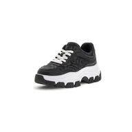 Sneakersy damskie - Damskie Sneakersy GUESS BRECKY4 FLPBR4FAL12-BLACK – Czarny - miniaturka - grafika 1