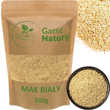 Mak Biały Ziarno 500g na Rogale Marcińskie świętomarcińskie zdrowy 0,5 kg