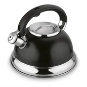 Czajniki na gaz - Czarny CZAJNIK NA INDUKCJĘ I GAZ DUŻY czajnik z uchylnym gwizdkiem STAL NIERDZEWNA 3L Orinoko Tadar - miniaturka - grafika 1