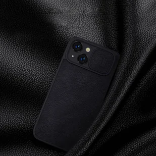 Nillkin Qin Leather Pro Case etui iPhone 14 osłona na aparat kabura pokrowiec obudowa z klapką czarny - Etui i futerały do telefonów - miniaturka - grafika 9