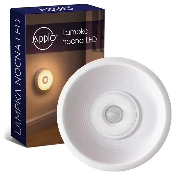 Bezprzewodowa Nocna Lampka LED Na Magnes Czujnik Zmierzchu Ruchu USB
