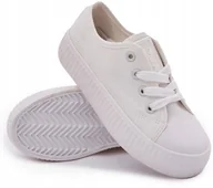 Buty dla dziewczynek - Trampki dziecięce BIG STAR buty tenisówki komunijne na lato RR374009 31 - miniaturka - grafika 1