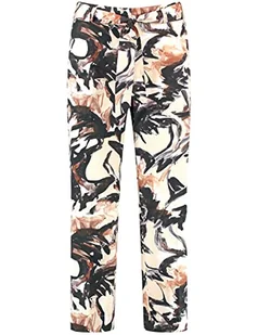 Gerry Weber Spodnie damskie 120022-31215, ecru/biały/czarny, nadruk, 44, Ecru/biały/czarny nadruk, 44 - Spodnie damskie - miniaturka - grafika 1