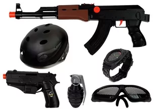 Zestaw Policjanta S.W.A.T Pistolety Kask - Zabawki militarne - miniaturka - grafika 2