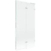 Parawany nawannowe - Mexen Lunar L parawan nawannowy 2-skrzydłowy prawy 90 x 150 cm, transparent, biały - 897L-090-100-20-00-P - miniaturka - grafika 1
