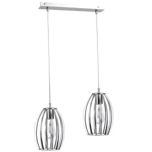KET Loftowa LAMPA wisząca druciana OPRAWA metalowy zwis chrom KET195 - Lampy sufitowe - miniaturka - grafika 1