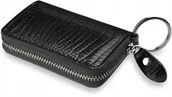 Etui na klucze - Skórzane Etui Na Klucze Pokrowiec Organizer Lakier - miniaturka - grafika 1