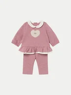 Komplety dla niemowląt - Mayoral Komplet bluzka i legginsy 2507 Różowy Regular Fit - miniaturka - grafika 1