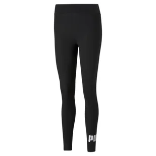 Damskie legginsy z logo Essentials PUMA Black - Spodnie sportowe damskie - miniaturka - grafika 1