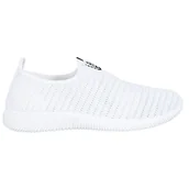 Slip on damskie - Melisa Tekstylne Buty Slip On białe - ButyModne - miniaturka - grafika 1