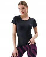 Koszulki i topy damskie - KOSZULKA DAMSKA 4F GŁADKA TSHIRT BAWEŁNA CZARNA BASIC SF1235 20S r. L - miniaturka - grafika 1